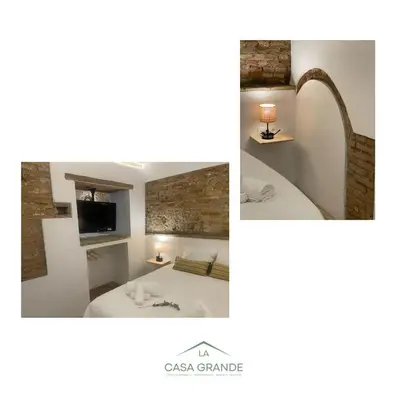 Cama o camas de una habitación en La casa grande
