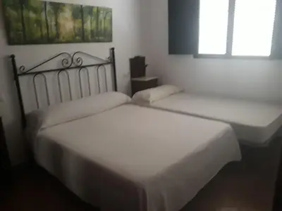 Cama o camas de una habitación en Casa rural Los conde