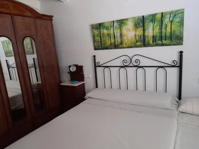 Cama o camas de una habitación en Casa rural Los conde