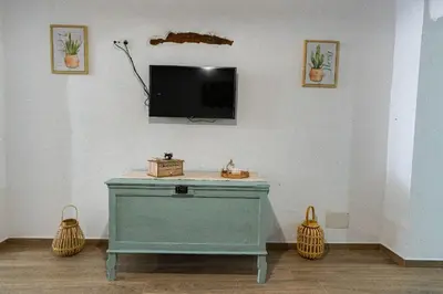 Una televisión o centro de entretenimiento en 'El Paraiso de la Villa' by Turismodecalidad