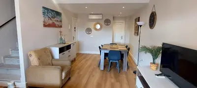 Una televisión o centro de entretenimiento en Mi casa en Almogia - Andalucia