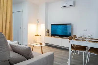 Una televisión o centro de entretenimiento en Casa Isabela Olvera