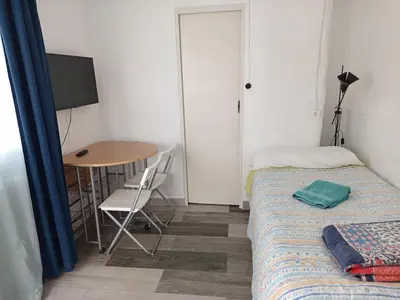 Cama o camas de una habitación en La Casa del Patio ATQ