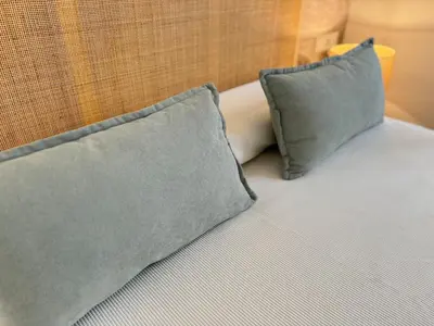 Cama o camas de una habitación en Santiago 10