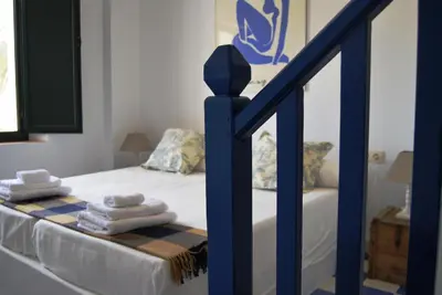 Cama o camas de una habitación en Cortijo de Vega Grande