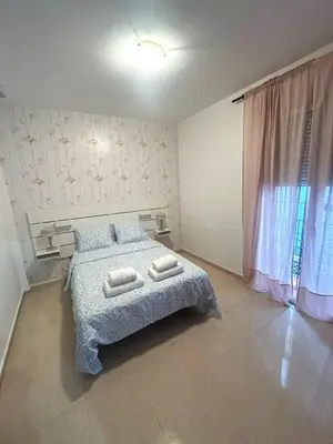 Cama o camas de una habitación en Apartamento San Martin Callejón