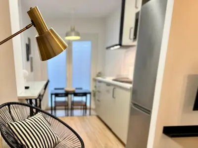 Una cocina o zona de cocina en Alhondiga Luxury