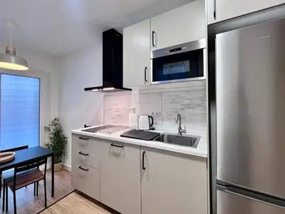 Una cocina o zona de cocina en Alhondiga Luxury