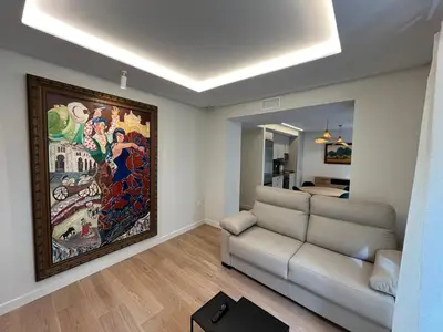 Zona de estar de Los balcones de la Carrera