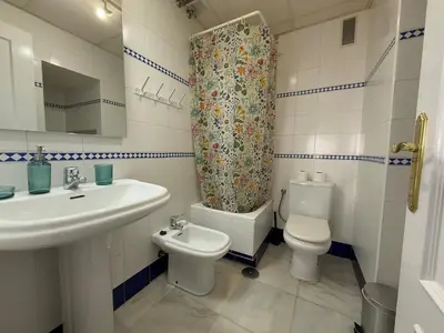 Un baño de Ático dúplex en el centro de Sevilla