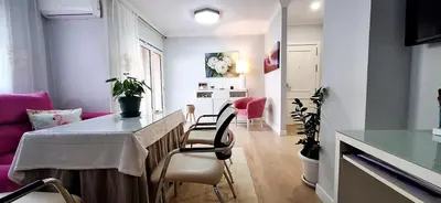 Zona de estar de Moderno y acogedor Parquesol Antequera