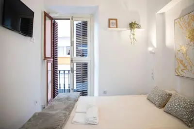 Cama o camas de una habitación en Apartamento las setas