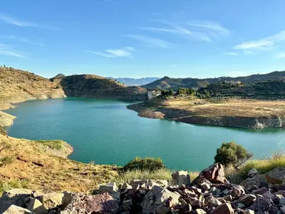 Paisaje cerca de este camping
