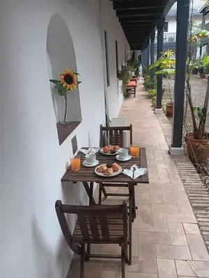 Un patio o zona al aire libre en Corral Montelucía Siglo XVI