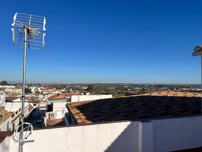 Vista general de Almodóvar del Río o vista desde el apartamento