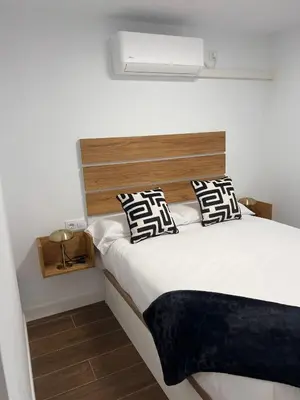 Cama o camas de una habitación en Apartamento Manzana