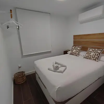 Cama o camas de una habitación en Apartamento Manzana