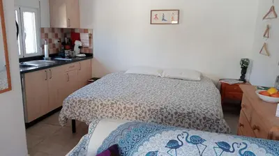 Cama o camas de una habitación en Finca Las Minas - Studio