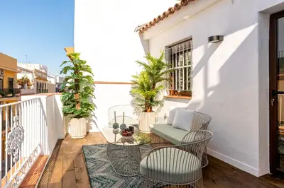 Un balcón o terraza de La Casita de Parras