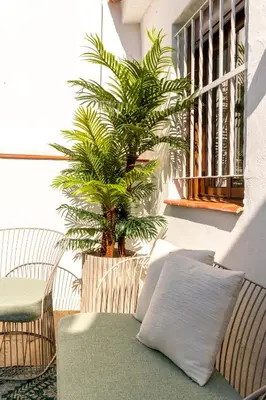 Zona de estar de La Casita de Parras