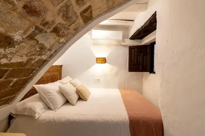 Cama o camas de una habitación en La Casita de Parras