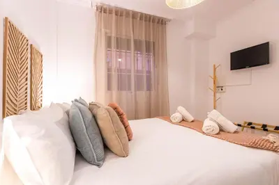 Cama o camas de una habitación en El Rinconcito de Miraflores