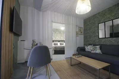 Zona de estar de Lineros Suite A