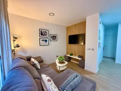Una televisión o centro de entretenimiento en Dúplex Masset