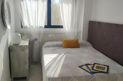 Cama o camas de una habitación en Casa La Ribera 5