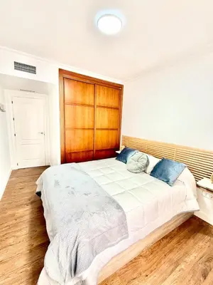 Cama o camas de una habitación en Centro histórico a pie, parking gratis
