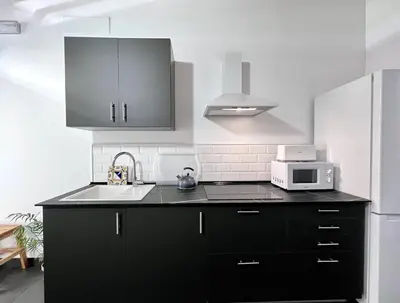 Una cocina o zona de cocina en Feria Apartments