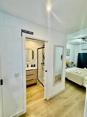 Cama o camas de una habitación en Casa Armonía