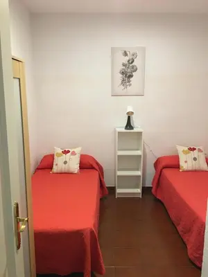 Cama o camas de una habitación en Apartamento Alameda 3ºB