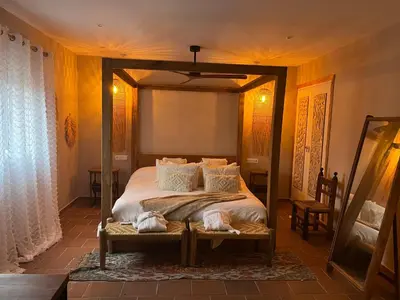 Cama o camas de una habitación en Villa Mercedes