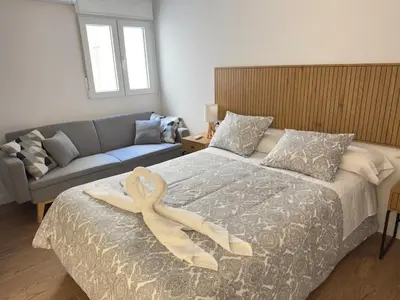 Cama o camas de una habitación en Casa Lúa