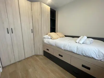 Cama o camas de una habitación en Via Verde del Aceite