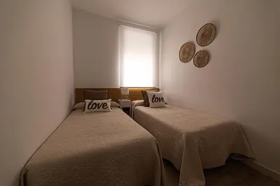 Cama o camas de una habitación en Casa Paca