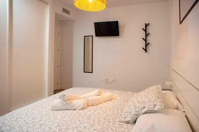 Cama o camas de una habitación en Apartamento en Córdoba Centro 4F