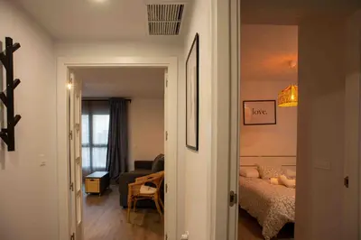 Cama o camas de una habitación en Apartamento en Córdoba Centro 5I