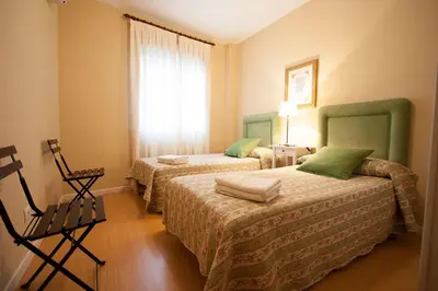 Cama o camas de una habitación en Macarena Flat