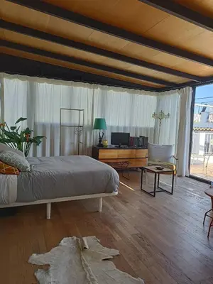 Cama o camas de una habitación en Ático en Ciudad Vieja