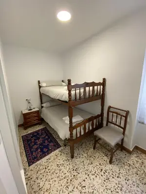 Cama o camas de una habitación en Casa Pepin y Paquita