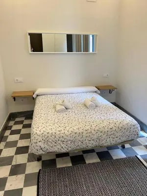 Cama o camas de una habitación en Dúplex con vistas a Las Setas