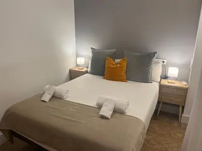 Cama o camas de una habitación en Mucho Trigo Apartments D