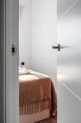 Cama o camas de una habitación en Bonito ático en el centro con terraza