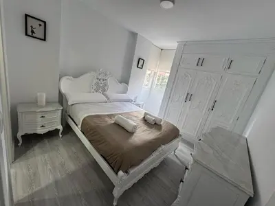 Cama o camas de una habitación en Casa Alberto