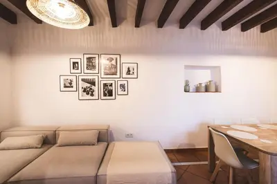 Zona de estar de Casa Arroyo de San Andrés