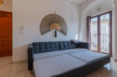 Cama o camas de una habitación en Casa Feliz