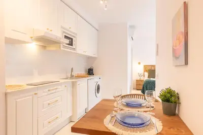 Una cocina o zona de cocina en Apartmentos La Florida