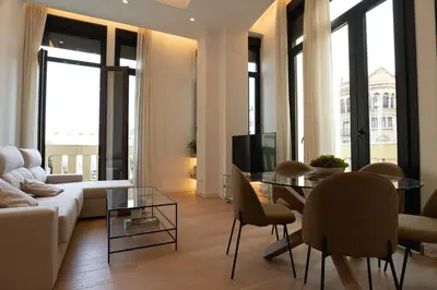 Una televisión o centro de entretenimiento en La Casa de las Tendillas